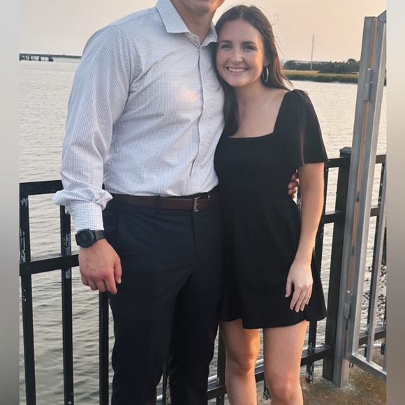 Princess Polly Black dress with bow in back - Picture 2 of 2